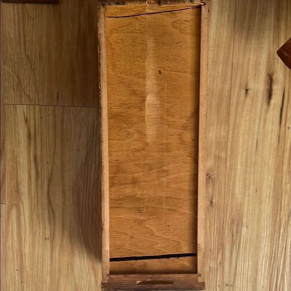 Carved Wooden Drawer with Ornate Design